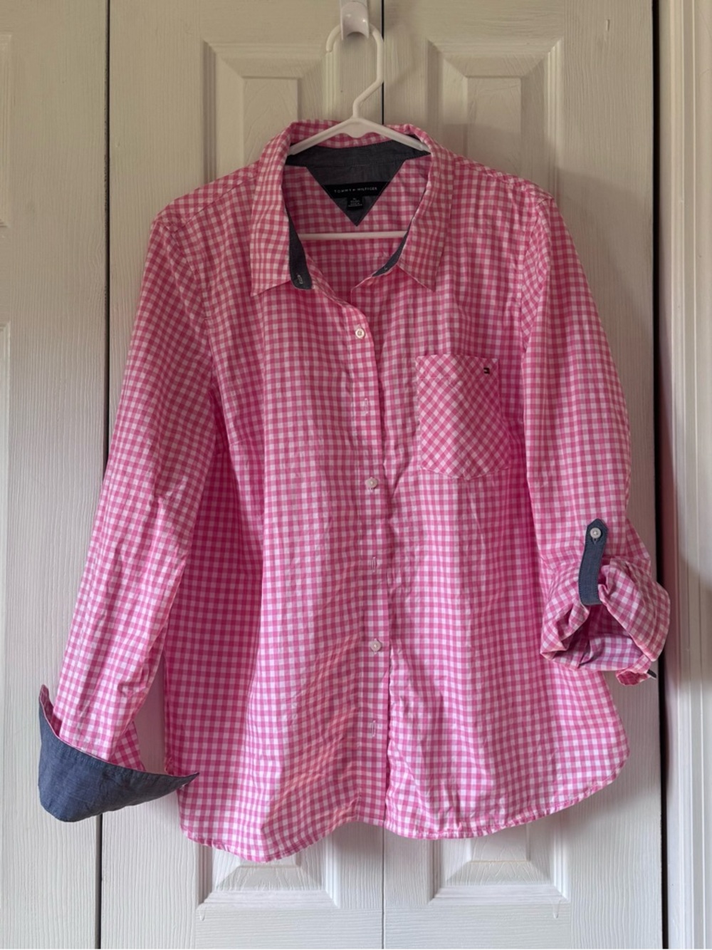 Tommy Hilfiger Pink Gingham Button-Down Shirt